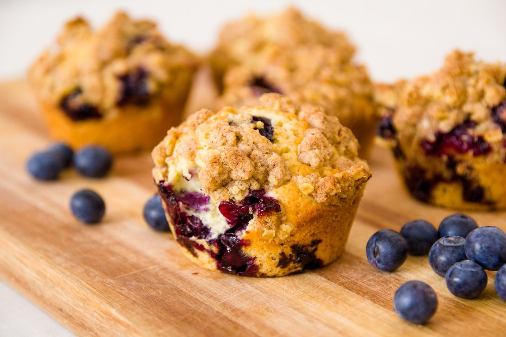 recipe oatmeal flax seed blueberry muffin