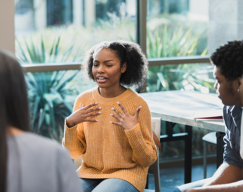 group expressive therapy and mental health session