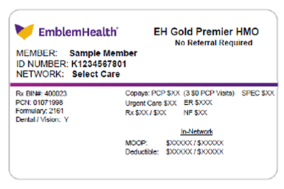 EmblemHealth Bridge Network Card